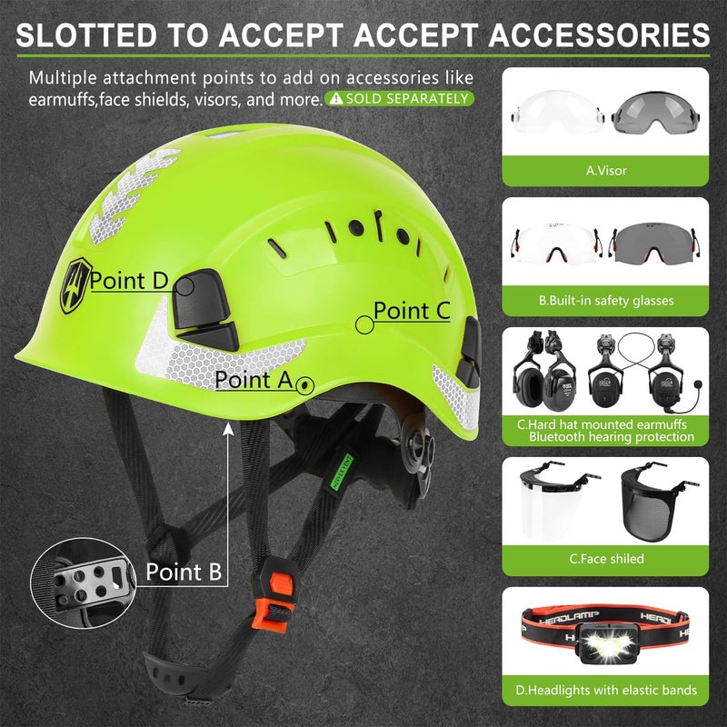 GREEN DEVIL Safety Helmet Construction Hard Hat ANSI Z89.1 Cascos De Construccion Vented ABS Work Hardhat for Men Women - Image 5